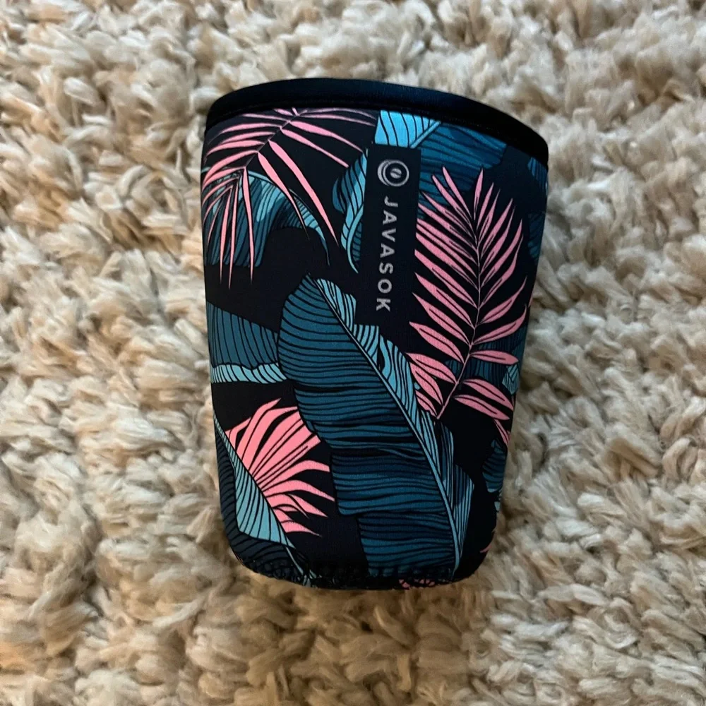 Javasok Tropical Leaf Print Sleeve